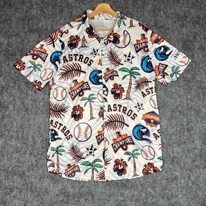 Houston Astros multicoloured button up shirt Size XL #Astros #MLB
